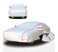 Telo Antigrandine per Auto per Hyundai I10, Telo Copriauto Da Esterno, Tessuto Oxford, Copriauto Spesso Copertura, Telo Auto Impermeabile Traspirante, Copertura Per Auto Anti Grandine(Silver/red)
