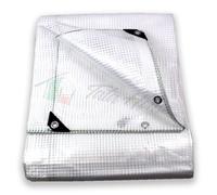 Telo antistrappo occhiellato retinato trasparente impermeabile multiuso 13misure