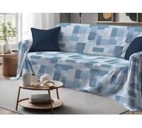 Telo Arredatutto Multiuso Copriletto In 100% Cotone Fantasia Brick