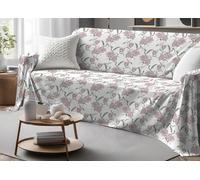 Telo Arredatutto Multiuso Copriletto In 100% Cotone Fantasia Magnolia