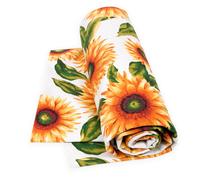 Telo Arredo Copri Tutto Girasoli Cotone Copridivano Letto Gran Foulard Multiuso