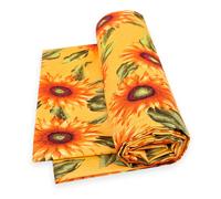 Telo Arredo Copri Tutto Girasoli Cotone Copridivano Letto Gran Foulard Multiuso