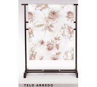 Telo Arredo Copridivano Cotone Copriletto Matrimoniale Floreale Rose Beige Gabel