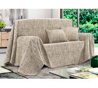 Telo Arredo Copridivano Multiuso Copritutto Misto Cotone Modello Multirighe