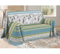 Telo Arredo Copritutto 100% Cotone Pensieri Delicati Fantasia Bau Bau