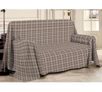 Telo Arredo Copritutto 100% Cotone Pensieri Delicati Fantasia Tartan