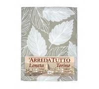Telo Arredo Copritutto Foglie Beige - Gran Foulard Multiuso in Cotone - Coprilet