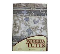 TELO ARREDO COPRITUTTO GRAN FOULARD COPRILETTO COPRIDIVANO TESSUTO EDERA GRIGIO