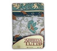 TELO ARREDO COPRITUTTO GRAN FOULARD COPRILETTO COPRIDIVANO TESSUTO EDERA VERDE