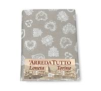TELO ARREDO copritutto GRAN FOULARD copriletto COPRIDIVANO tessuto DORY CUORE BI