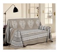 TELO ARREDO COPRITUTTO SINGOLO MATRIMONIALE SHABBY TIROLO CUORE AZZURRO