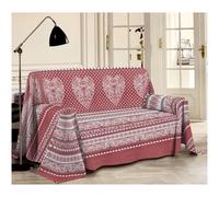 TELO ARREDO COPRITUTTO SINGOLO MATRIMONIALE SHABBY TIROLO CUORE BEIGE