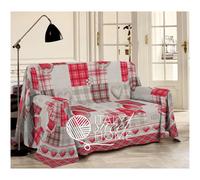 TELO ARREDO COPRITUTTO SINGOLO MATRIMONIALE TIROLO LOVE MOUNTAIN BEIGE