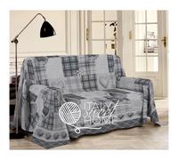 TELO ARREDO COPRITUTTO SINGOLO MATRIMONIALE TIROLO LOVE MOUNTAIN GRIGIO