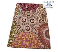 Telo Arredo Foulard Caleffi Matrimoniale Gran decor Etnic Corallo Cm 270x270 Ar
