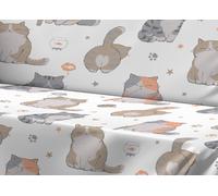 Telo Arredo Granfoulard Copritutto Salvadivano 100% Cotone Dis. Gatti 25 GI