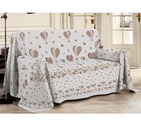 Telo Arredo In 100% Cotone Linea Pensieri Delicati Disegno Mongolfiera Beige