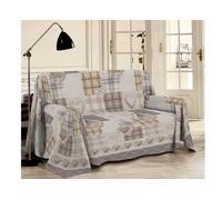 Telo Arredo Multiuso Linea Pensieri Delicati In 100% Cotone Dis. Love Mountain