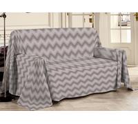 Telo Arredo Multiuso Linea Pensieri Delicati In 100% Cotone Dis Zig Zag 7672
