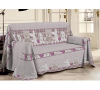 Telo Arredo Multiuso Linea Pensieri Delicati In 100% Cotone Disegno Peluches