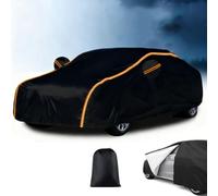 Telo Auto Esterno per Renault Fuego Telo Copriauto Impermeabile Telo Copri Auto Protezione Dal Sole E Dalla Polvere Resistente Alla Neve Presenta Un Design Con Cerniera Laterale(colore:Nero)