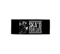 Telo Bar In Microfibra Black & White Ska'd For Life Design Man Cave Pub Beer Mat