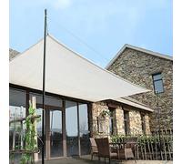 Telo bianco Reclee in tessuto a rete a 8 pin, resistente ai raggi UV, per balcone, cortile, protezione delle piante, rete resistente (3 x 7 m)