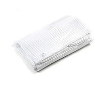 Telo bianco trasparente occhiellato retinato antivento antistrappo anti uv misura 2x5 mt STI