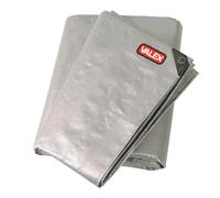 TELO TELONE PESANTE CON OCCHIELLI RINFORZATO MT 4 X 5 220gr/m2 " VALEX " GRIGIO