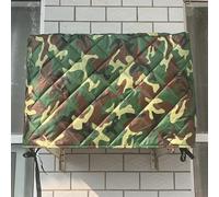 Telo Condizionatore Esterno, Copri Condizionatore da Esterno, Tessuto Oxford 420D, Design a Copertura Totale, Antivento e Resistente al Sole(Green,92x70x35CM/36x27x14IN)