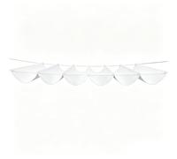Telo Copertura a Onda da Esterno 50 x 675 cm Impermeabile Protezione UV Antivento Impermeabile Vela Ombreggiante con Occhielli per Esterno, Giardino, Terrazzo, Balcone, Bianco