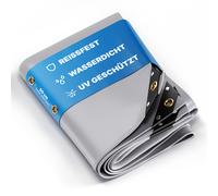 NEMAXX PLA35 Premium Abdeckplane 300x500 cm grau mit Ösen, 650 g/m² PVC wasserdicht & reißfest - hochwertige Plane universell für LKW, Pool, Holz Gartenmöbel