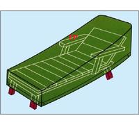 COVER PROTEZIONE TELO PER LETTINO DA GIARDINO ESTERNO PVC VERDE 1PZ (28637)