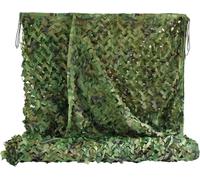 Telo Copertura in Poliestere con Rete Oscurante con Corde Verde Mimetico