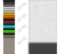 Telo Copertura Pergolato 1.7 x 7 m 98% Protezione UV Rete Ombreggiante con Fune per Giardino, Balcone, Piscina, Bianco