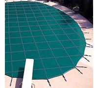 Telo Copertura Piscina Invernale Coperture Di Sicurezza Per Piscine Interrate, Copertura Invernale Per Piscina Rotonda Personalizzabile 1 2 3 4 5 6 7 8 9 10 M, Antipolvere(Green,Dia 24ft/7.3m)