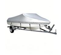 Telo Copri Barca per Sea Ray 270 Sundeck 2007-2011 2012 2013 2014 2015 2016 2017 2018, Heavy Duty Boat Cover Protezione Outdoor Storage Cover Impermeabile Marine Grade Trailer,Silver