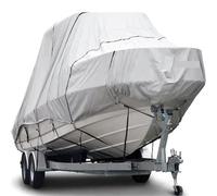 Telo Copri Barca Telo copribarca 26-28 piedi 600D T-Top, antistrappo, trasportabile, in poliestere 420D ad alta resistenza, accessori nautici for yacht, larghezza 114"(420D)