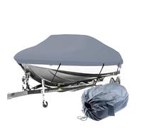 Telo Copri Barca Telo copribarca for esterni grigio, 20-22 piedi, protezione antipioggia, for pesca e sci, scafo a V, 210D, resistente, impermeabile, trasportabile(20-22ft 700x300)