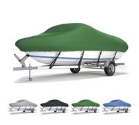 Telo Copri Barca, Tendalino per Barca Impermeabile, Tessuto Oxford 210D Telo Copribarca, Impermeabile, Antivento e Resistente ai Raggi UV, Copri Tendalino Barca (green,20-22ft)