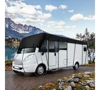 Telo Copri Camper Impermeabile Copertura per Camper Esterno Coperture per Rimorchi Caravan 210D Impermeabile Protezione UV,Nero,21.3x9.8ft/6.5x3.0m