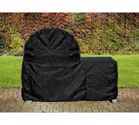 Telo Copri Forno Pizza con Tavolo Laterale 130 cm Impermeabile Alfa Nero