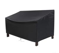 Telo Copri Mobile Esterno 3 Posti UV Telo Copri Mobile Esterno(134*66*89cm) | Tessuto Oxford 210D, rivestimento PVC, impermeabile, protegge da pioggia e umidità, nero