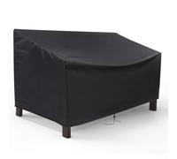 Telo Copri Mobile Esterno 3 Posti UV Telo Copri Mobile Esterno(190*66*89cm) | Tessuto Oxford 210D, rivestimento PVC, impermeabile, protegge da pioggia e umidità, nero