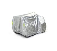 Telo Copri Moto Copertura Universale Mimetica Per ATV Da 190t Impermeabile Per Moto Antipioggia Per Esterni Per Moto Quad Telo Coprimoto Resistente a Acqua(Silver,M)