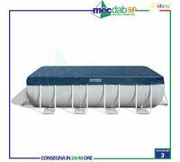 Telo Copri Piscina Rettangolare 400x200 Cm Kristal Clear 28037 Intex