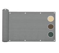 Telo Copri Ringhiera da Esterno Copri Balcone Frangivista Balcone Schermi Divisori Protettivi Schermo Privacy Terrazzi Recinzioni Giardino 90x500 cm Grigio