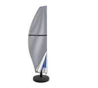 Telo Copri Tavolo per Esterno Copertura Copertura Per Ombrellone Parasole Per Esterni In Tessuto Oxford Impermeabile, Cantilever Per Patio Resistente Alle Intemperie Con Asta Di Spinta(Grigio,265cm)