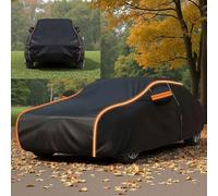 Telo copriauto accessori per Honda Brio(2011) telo auto,Per Tutte le Stagioni,Anti Vento e Antipolvere con Zip Laterale,Personalizzazione esclusiva