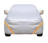 Telo copriauto antigrandine compatibile con Alfa Romeo MiTo - Protezione for tutte le stagioni con strisce riflettenti | Resistente a vento, neve, pioggia e raggi UV(Silver)